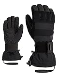 Ziener Herren Milo Snowboard-Handschuhe/Wintersport | wasserdicht, atmungsaktiv; Protektor, Black, 7