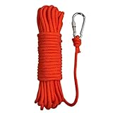 BeGrit 6mm Bootsseil 5m Polypropylen Seil Boot Fenderleine Orange Ankerleine Kajak Festmacher Tauwerk für Bootsport Camping Fischen Wandern