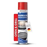 SPEEDAP Backofen- und Grillreiniger | 500 ml Schaum | kraftvoller Reiniger und Fettlöser für Backofen, Grill, Herdplatte, Ceranfeld und Kaminglas | löst selbst stark eingebrannten & rußigen Schmutz