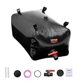 VEVOR Wasserblasen Aufbewahrungsbehälter 200 L, Wohnmobil-Wassertank, 1000D PVC Faltbare Wasserspeicherbehälter, weicher Wasserbeutel, tragbare Wasserblase, Brandschutz, Camping, Notfall, Schwarz