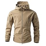 Generisch Feldjacke Herren Tec Gefütterte Outdoor Parker Bundeswehr Warme Winter Field Sport Multicam Snowboardjacke Kapuze Gefüttert Herren Wander Cargo Softshellanzug XL