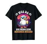 Nordsee Weg DA MUSS ZUM BÜSUMER Strand Lustig Büsum T-Shirt