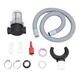 Fabater Fallrohr-Umleitungsschlauch-Set, Runde Fallrohr-Umleitung mit Filter und Tankanschlussdichtung für Regenwasser-Auffangsystem, Schneller Regensammler, Fängt Regenwasser (100 mm /