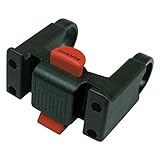 KlickFix Halter Adapter für Fahrradlenker, Schwarz, für Mountainbike, Kunststoff, 120g, max. 7kg Belastung, passt an Lenker von 22-26mm und 31,8mm, verdrehsicher, Klick-Fix-System
