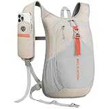 BECOJADDE 20L Wanderrucksack Herren Kleiner Rucksack Damen Leichter Daypack Tagesrucksack Faltbarer Trekkingrucksack für Camping Outdoor Wandern Travel Beige