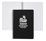 Modestone Allwetter Notizblock Wasserfest – A5 60 Seiten / 30 Blatt kariert - Notizbuch Wasserdicht - Steinpapier Block - Wasserfestes Papier - Ideal für den Outdoor-Bereich