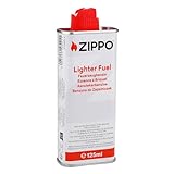 Zippo Feuerzeugbenzin 125ml – Hochwertiges EU Benzin – Weiße Verpackung - Ideal für Sturmfeuerzeuge - Sauber und ergiebig