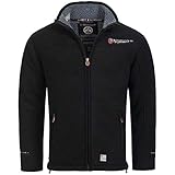 Geographical Norway UREKA Herren Fleece Jacke Fleecejacke warm Teddyfell (Schwarz, Large)