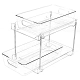 COKIHOM 1 Stück Spülschrank Organizer, Multifunktionale Küchenschrank Organizer, Klar Doppelschicht Unterschrank Organizer, Spülenunterschrank Organizer für Spüle, Küche, Badezimmer, Schließfach