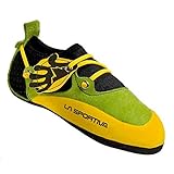 LA SPORTIVA Stickit Gelb-Grün - Innovativer Kinder Kletterschuh, Größe EU 34/35-US 2-3 - Farbe Lime - Gelb