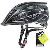 uvex i-vo cc - Leichter Allround-Helm für Damen und Herren - individuelle Größenanpassung - erweiterbar mit LED-Licht - Black matt - 56-60 cm