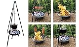 Jürgen Westerholt GmbH Multi-Grillset Feuerschale Grillrost Kochtopf 15L Fischfilethalter Kesselgulasch