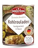 DREISTERN Kohlrouladen 800g I Mit würziger Fleischfüllung in Sauce I Herzhaftes Fertiggericht in recyclebarer Konservendose I Lange Haltbarkeit dank natürlicher Konservierung I Hausmacher Qualität