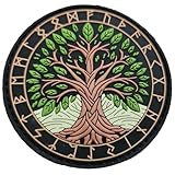 YGGDRASIL 3D PVC-Aufnäher „Baum des Lebens“, taktischer Militär-Aufnäher – robuster Klettverschluss – Wikinger-Abzeichen für Rucksack, Airsoft, Survival, Outdoor, Crossfit, individuell anpassbar