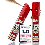 2X Werwolf Columbia Pfefferspray - Made in Germany - hochdosiertes (2 Mio Scoville) und effektives Verteidigungsspray - herausragende Reichweite von 1,5 Meter und 3m Breitstrahl
