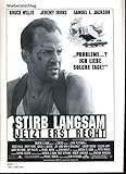 Stirb langsam - Jetzt erst recht - Werberatschlag