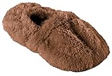 infactory Mikrowellen Socken: Aufwärmbare Flausch-Pantoffeln mit Traubenkern-Füllung, Größe 36-38 (Mikrowellen Socken Damen, Hausschuhe Mikrowelle, Frauen Geschenkideen)