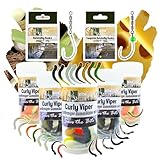 Zite Fishing Curly Viper UL Gummiköder Forelle Starterset - Gummi Forellenköder 6,5cm Rotierend – Ultra Light Angelköder Knoblauch & Käse mit Rotations-Haken