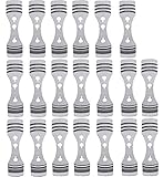 KAHEIGN 20Pcs Metall Kerzendocht Kerzenkernhalter aus Edelstahl Zentriervorrichtungen für DIY Kerzenherstellung (Silber)