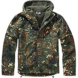 BWuM Windbreaker mit Zipper, Größe:L, Farbe:Flecktarn