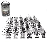 60pcs Soldaten Figuren, Spielzeugsoldaten aus Plastik, Statisches Militärsoldatenmodell Mittelalterlicher Krieger Alte Kavallerie Figuren, Mini Armee Figuren Spielzeug für Kinder und Erwachsene