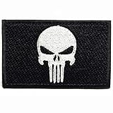 Colisal Klett Patch Punisher Airsoft Patch Klett für Rucksäcke Militär Patches Aufkleber Abzeichen Klettbänder