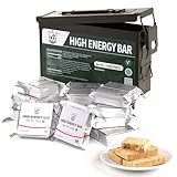 Notfall-Rationsriegel – wasserdichte Metall-Aufbewahrungsbox, Metall-Munitionsdose, lange Haltbarkeit, Notfall-Lebensmittelbedarf, 9 Tage Lebensmittelrationen für Outdoor, Camping, Wandern,