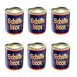 Schiffsbrot Büchsenbrot Dosenbrot Sonnenblumenkerne 6 für 5, 1 Jahr Haltbarkeit (6 x 500 g)