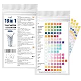 50x 16 in 1 Trinkwasser Teststreifen, Wassertester Trinkwasser, Einfache Überprüfung der Wasserqualität, Wasserteststreifen mit Härte, Blei, Eisen, Kupfer