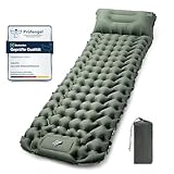CALIYO Isomatte Selbstaufblasende Camping – Verdickte Luftmatratze mit FußpressPumpe, Ultraleicht & Wasserdicht | Integriertes Kopfkissen, Kleines Packmaß für Outdoor, Wandern, Zelte & Reisen