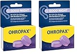 OHROPAX Good Night Ohrstöpsel – VOR-Ohr-Stöpsel aus formbarem Silikon – für alle Ohren und alle Schlafpositionen geeignet – Schalldämmwert SNR 23 dB – für einen ruhigen und erholsamen Schlaf – 8 Stück