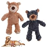 Carreneu 2 Pcs Unbreakable Bear Unkaputtbar HundespielzeugUnzerstöRbares Hundespielzeug Kuscheltier FüR Hunde Unkaputtbar Hundespielzeug Unkaputtbar FüR GroßE Hunde Anti-Kau Toy