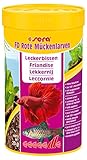 sera FD Rote Mückenlarven Nature 50 ml - Der Leckerbissen für Jungfische und Feinschmecker - Fischfutter fürs Aquarium mit sehr hoher Verwertbarkeit, somit weniger Algen