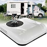Klimaanlagen für Wohnmobile,12V/24V DC RV Air Conditioner,Heizen & Kühlen Wenig Lärm,Mobile Klimageräte Für Komfortables Reisen In Anhänger Und Camper Vans,White-12V