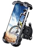 Lamicall Handyhalterung Fahrrad, Handyhalter Motorrad - Universal 360° Fahrrad Halter für iPhone 17/16/15/14 Pro Max Plus, Air, SE, 13/12 Pro Max Mini, 11 Pro Max, Xs, XR, Samsung S23 S22, Smartphone