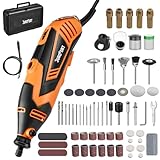 DuroFort Rotationswerkzeug-Set, 180W Rotationswerkzeug, Rotary Tool Set con 212 Zubehör, Multifunktionswerkzeug mit 6 Variable Drehzahl, 8000–35000RPM, für Gravur, Bohren,Schneiden,Schleifen,Gravieren