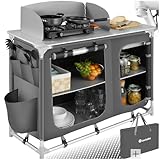 tectake 800585 Outdoor Camping Küche - Diverse Modelle wähblar - (Typ 2 | Nr. 402920)