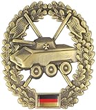 Original Bundeswehr Barettabzeichen aus Metall in verschiedenen Sorten zur Auswahl Farbe Panzeraufklärer