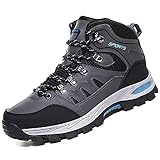 VTASQ Wanderschuhe Herren Damen Trekkingschuhe Leichte Outdoor Trekkingschuhe Knöchel Schuhe Herren Sneaker Ultralight Sportschuhe für Camping grau 43EU