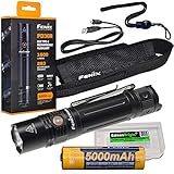 Fenix PD36R 1600 Lumen USB wiederaufladbare CREE LED taktische Taschenlampe mit EdisonBright Ladekabel Tragetasche Bundle