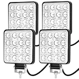 innislink 4 Stück LED Arbeitsscheinwerfer, 48W led Rückfahrscheinwerfer, wasserdicht IP67 Zusatzscheinwerfer Traktor, 6000k 3000lm Quadrat Scheinwerfer für Bagger, Schlepper, Gabelstapler, ATV, LKW