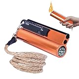 Feuerstahl Feuerstein Survival Set, 7in1 XL Feuerstarter Fireflint Magnesium Feuerzeuge 11cm Länge Über 20 000 Zündungen Feuerstahl Outdoor Set mit Hanfschnur, Kompass, Multi-Tool für Schnelles Feuer