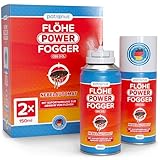 Patronus Flöhe Power Fogger - 2x 150ml - effektiver Floh-Fogger mit maximaler Sofortwirkung zur Abwehr gegen Flöhe in der Wohnung - für schwierig erreichbare Floh-Verstecke
