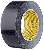 3M Universelles Gewebeklebeband 2903, Duct Tape, Starkes Panzertape, Reparatur Klebeband, Starke Klebkraft, leicht abreißbar, 48mm x 50m, Schwarz - 1 Rolle