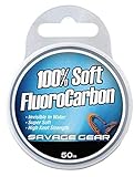 Savage Gear Soft Fluorocarbon Schnur 0,39mm 35m 9,4kg Angelschnur monofil, Fluoro Carbon Schnur, Vorfachschnur, Leader für Vorfächer