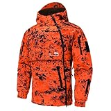 Full mundur Orange Camo Jagd Jacke jagd anorak Militär jacke Taktische jacke tracksuit top für Herren Windstop Wasserabweisend