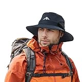 Comhats Wasserdichter Bucket Hat für kleine Köpfe, Outdoor-Hut zum Wandern, Golfen, Safari, Angeln, Wandern - Regenhüte - UPF 50+ Sonnenhut verstellbar, faltbar, Winddicht L Marineblau