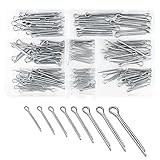 Splinte Set Splinte Sortiment mit Sortimentskasten 160Stk Edelstahl M1.5 M2 M2.5 Sicherungssplinte Set in 8 verschiedenen Größen für Autos Wohnmobile Gartengeräte