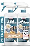 PLINTEX® Zelt & Pavillon Imprägnierung 2x580ml - Imprägnierspray für Zelte, Markisen, Sonnenschirm oder Pavillons - effektiver Flächen- & Nahtdichter für Zelte - dermatologisch getestet & atmungsaktiv