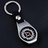 Kompass Wegweiser-Schlüsselanhänger aus Aluminium – Wasserdichter Taschenkompass für Outdoor, Camping & Abenteuer - Original